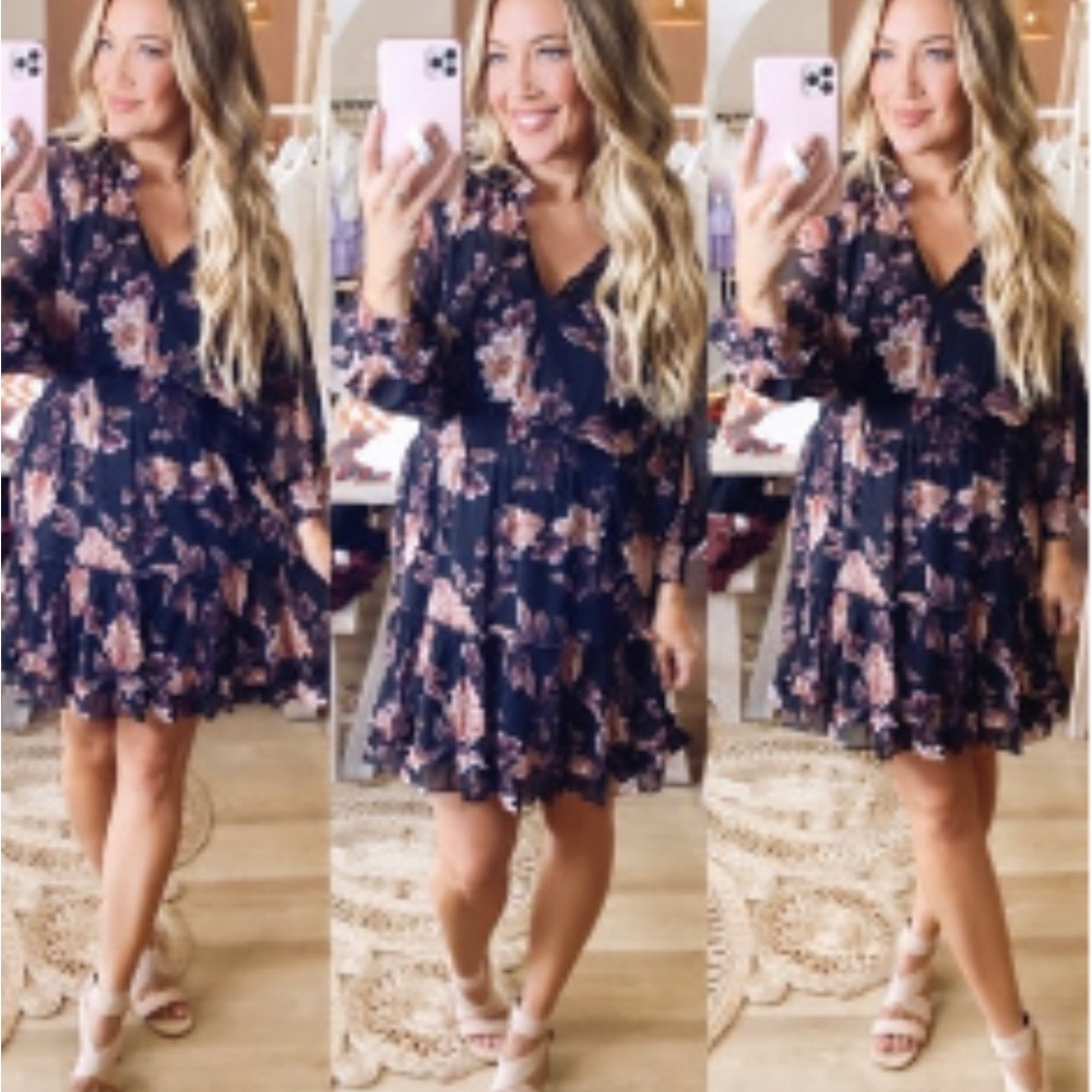 Brand new with tags midnight floral dress